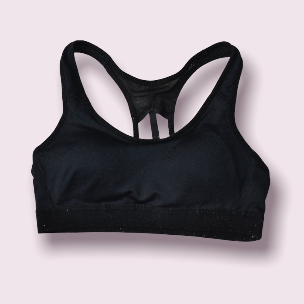Black Strappy Sports Bra